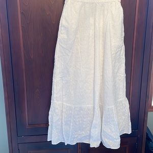 White eyelet skirt